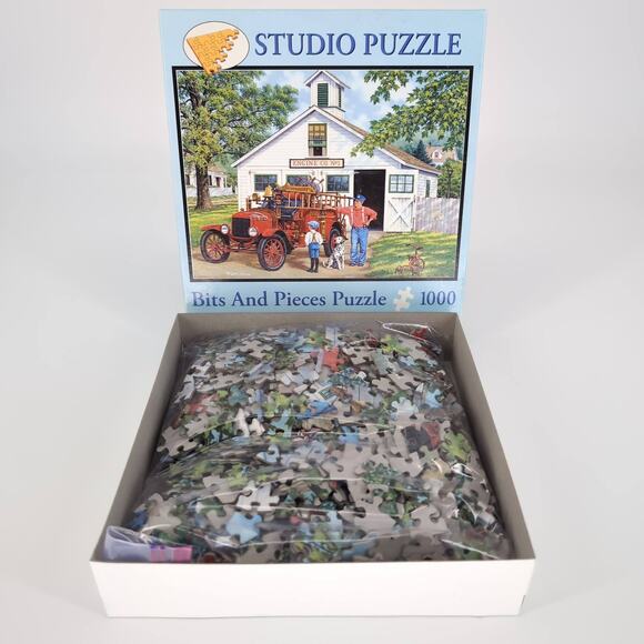 Bits and Pieces "The Inspector" by John Sloane 1000 Piece Jigsaw Puzzle - GUC - Picture 11 of 11